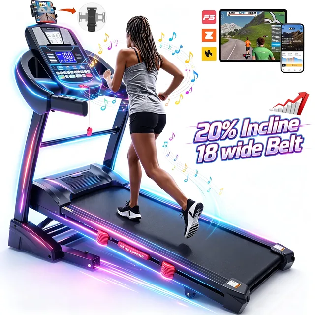 Folding Treadmill 5.1hp 18" 51"