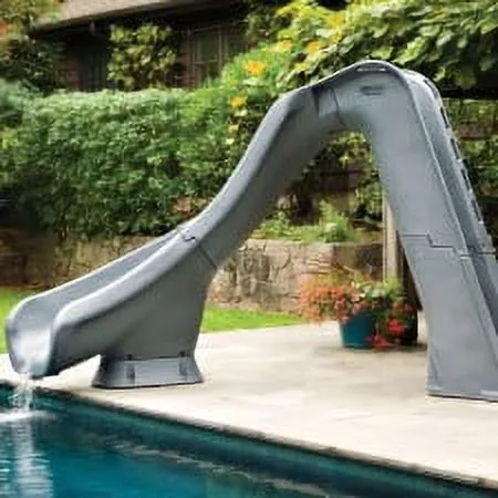 Pool Slide gray 7 ft 4 in