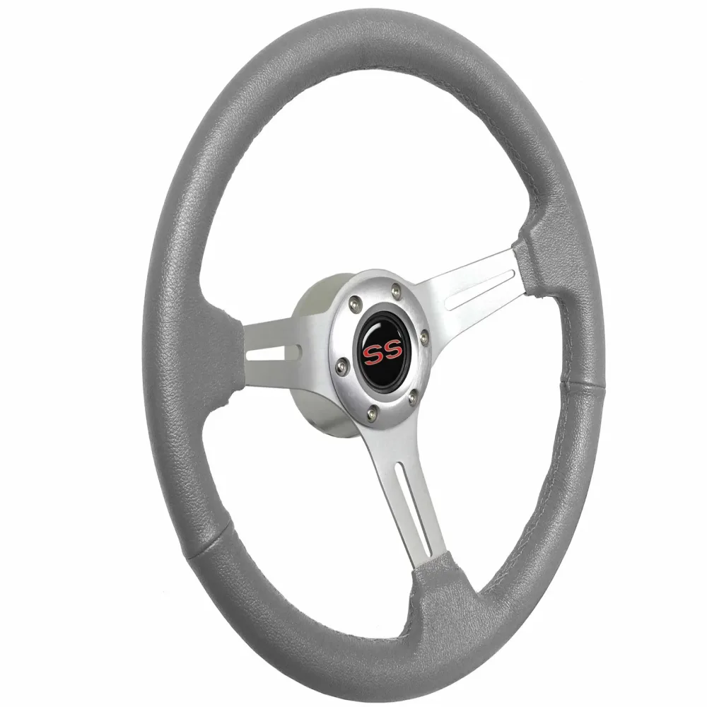 Wrapped Steering gray red 2.5"