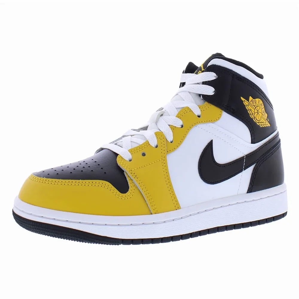 Shoe yellow black white