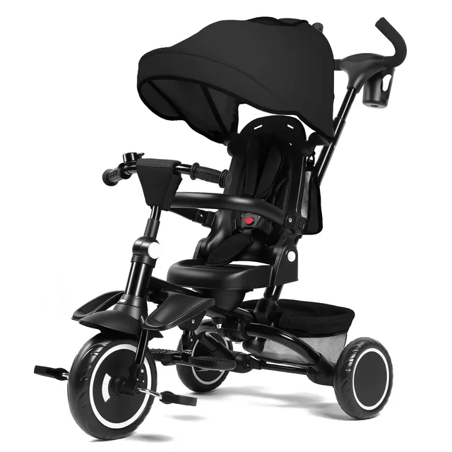 Kids Bikes foldable grey black