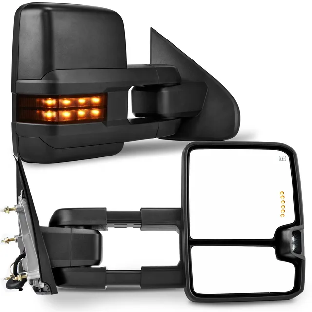Mirror folding led adjustable
