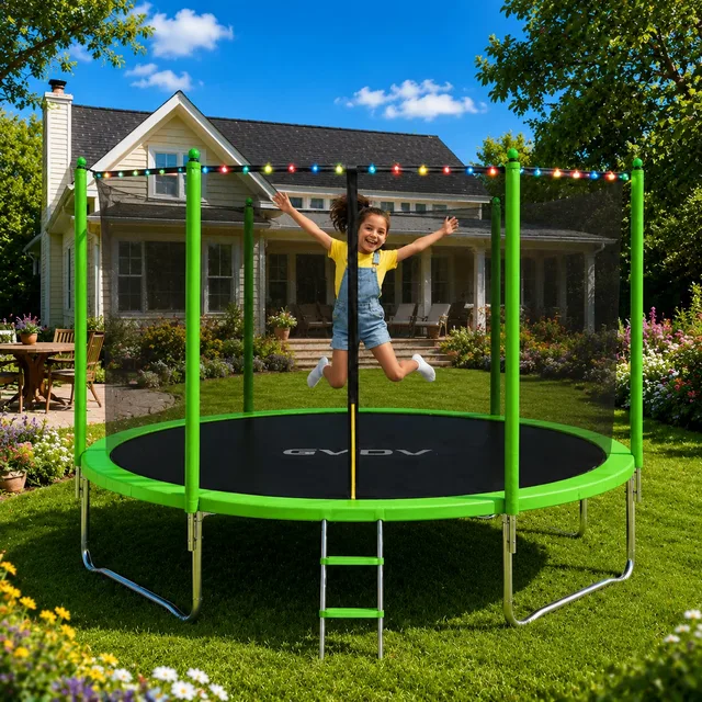 Trampoline Backyard 8' green 8ft