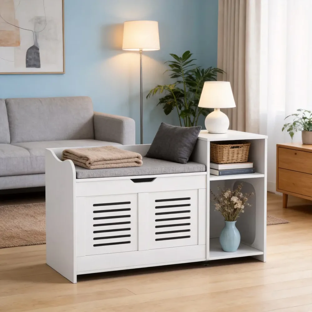 Litter Box white gray