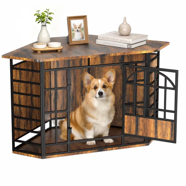 Dog Crate 52" heavy-duty brown