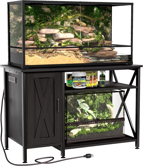 Reptile Enclosure 120 gallon black 40-120 gallon