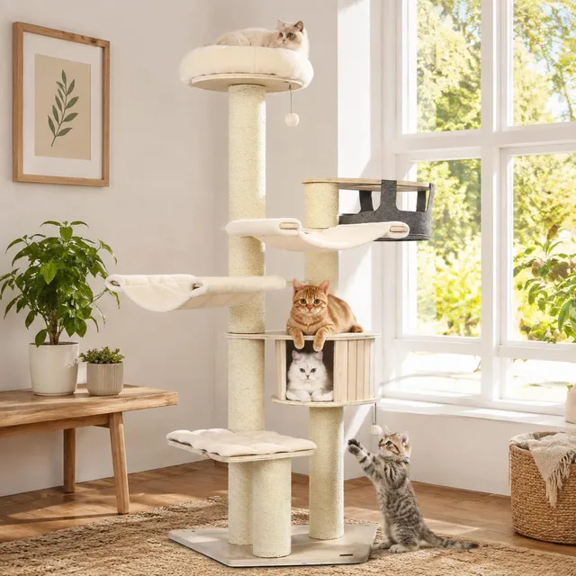 Furniture & Enrichment white heavy-duty
