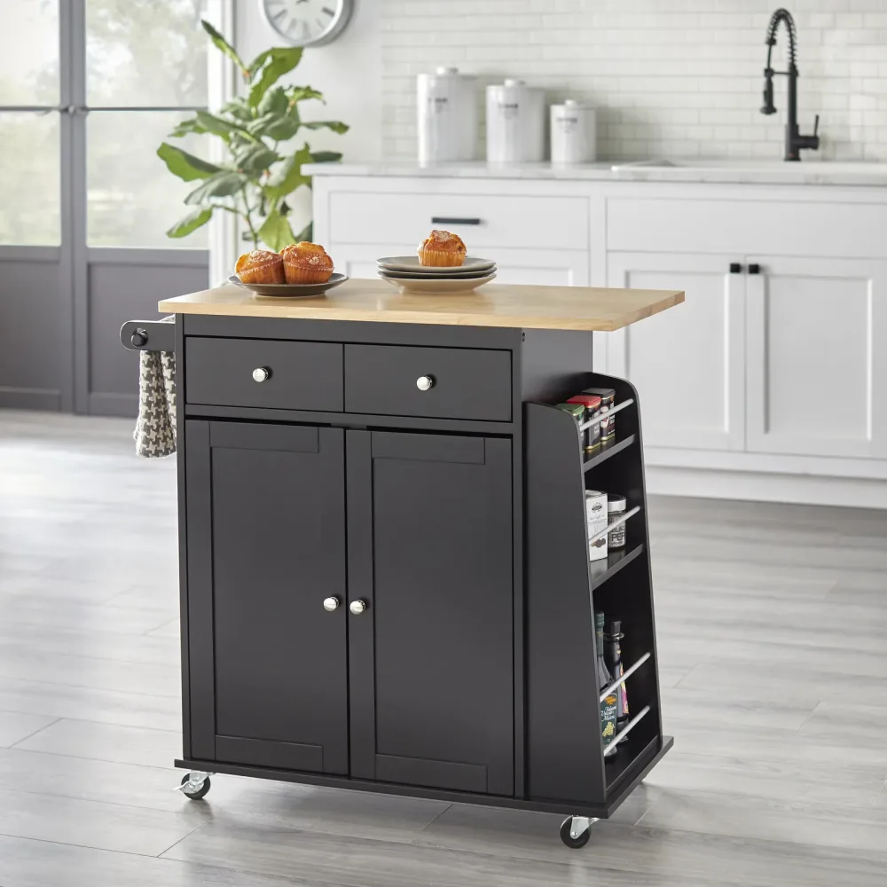 Cart adjustable black 34.5"