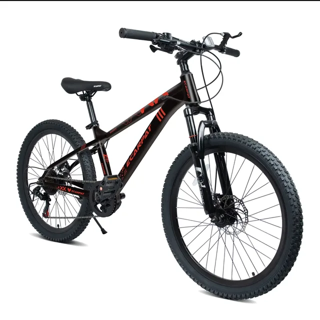 Mountain Bike 24 inch black red