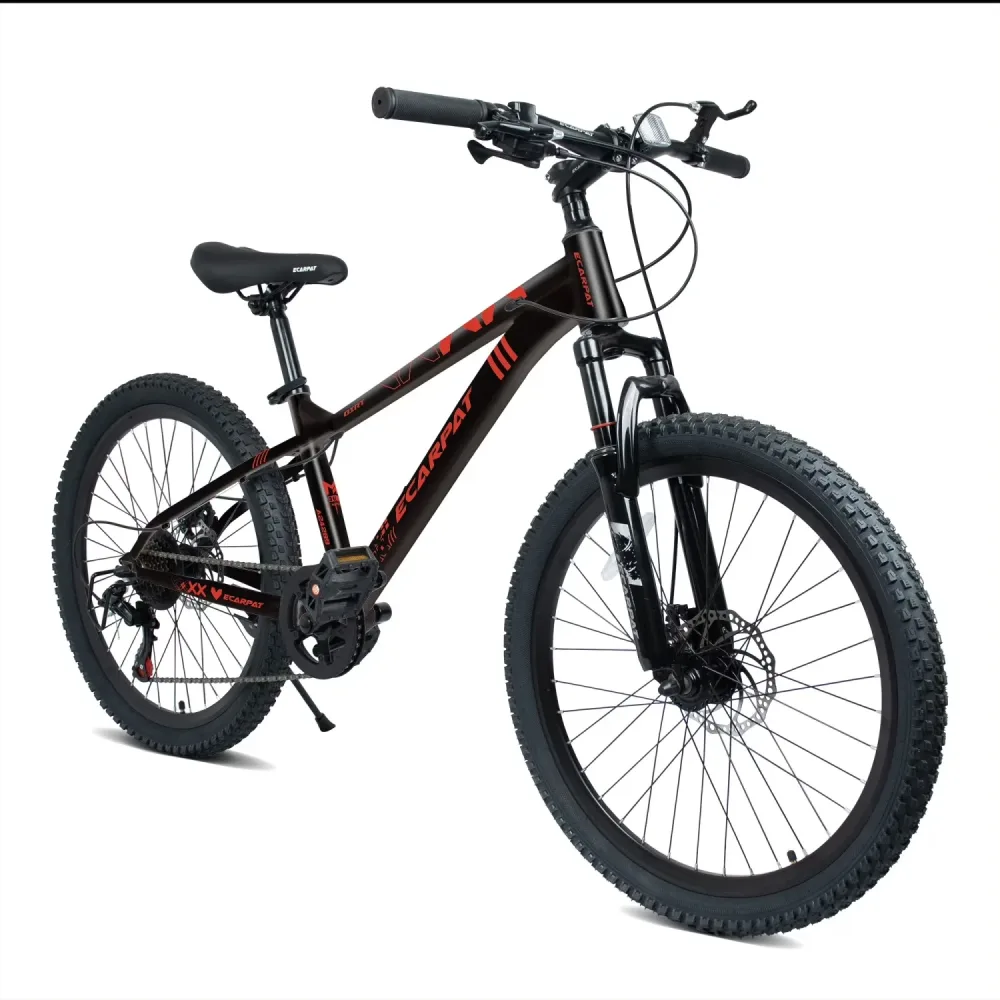 Mountain Bike 24 inch black red