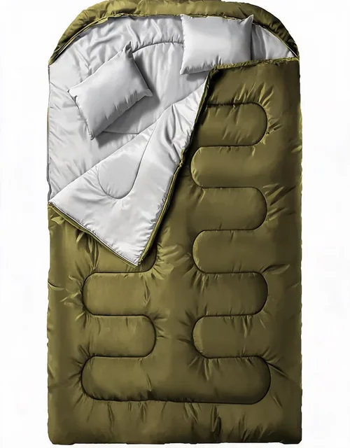 Sleeping Bag 90.6in 61in green