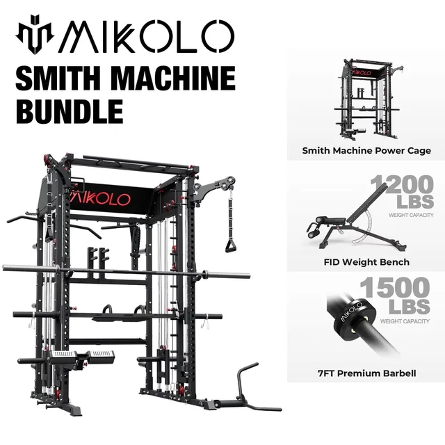 Smith Machine 1200 lbs 44lbs 20kg
