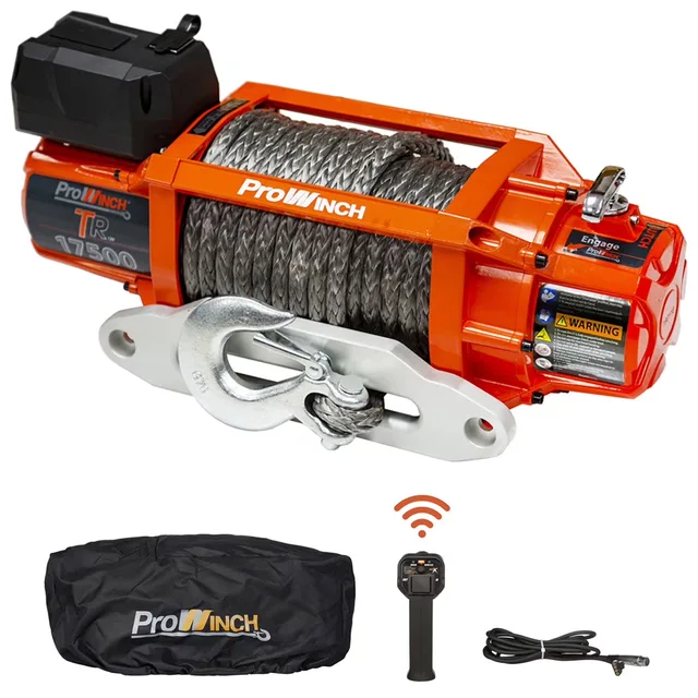 Winch Synthetic 17500 lbs 12v waterproof