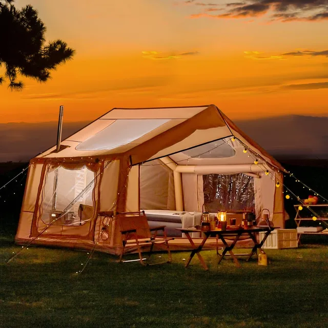Family Tent 4-6 person beige adjustable