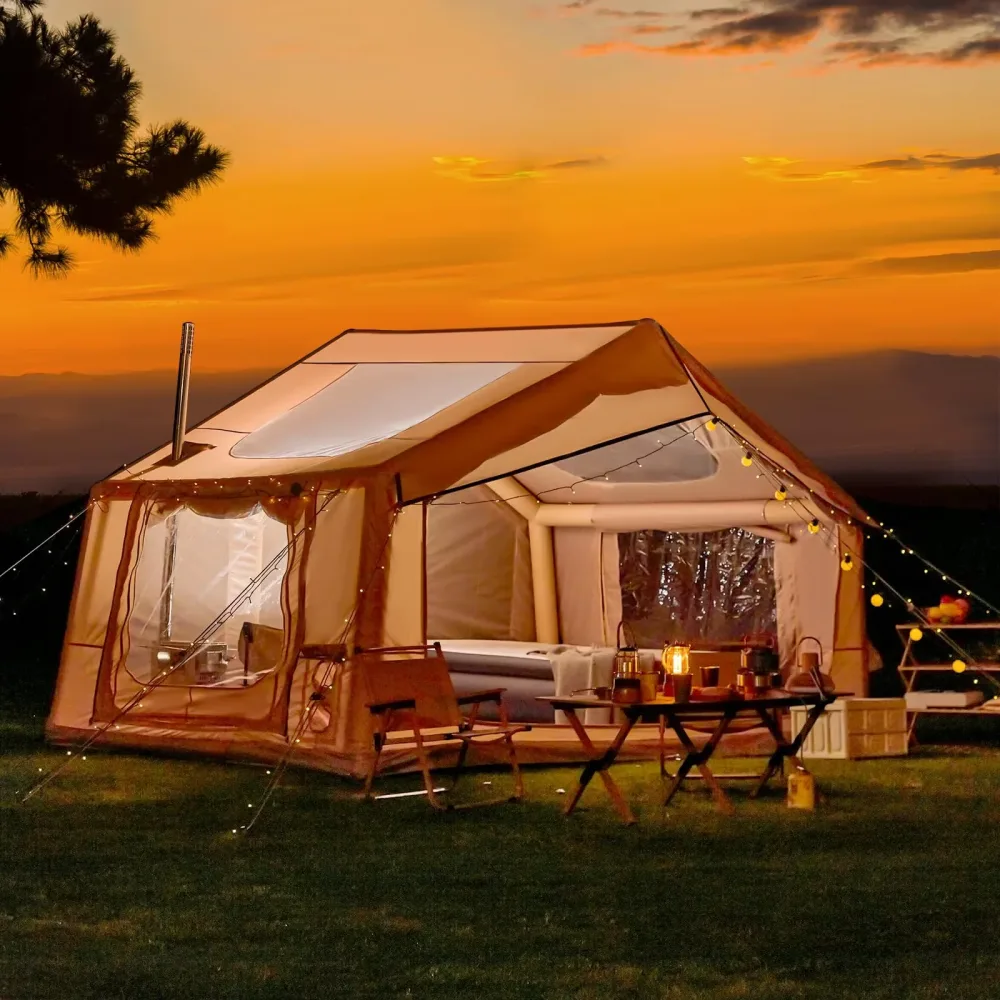 Family Tent 4-6 person beige adjustable