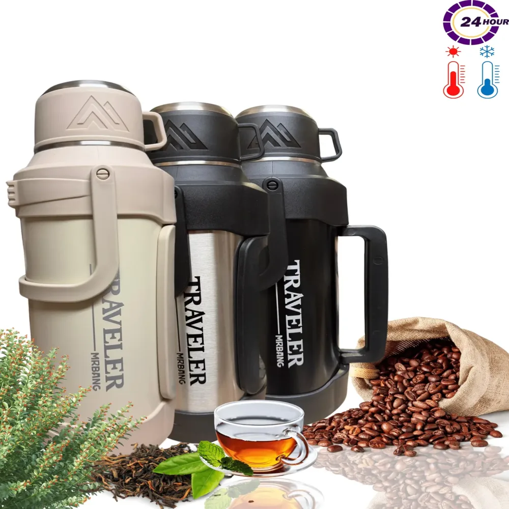 Vacuum Insulated black portable