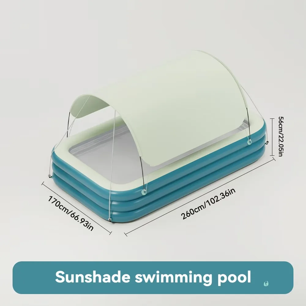 Inflatable Pool 8.5ft portable 0.35mm