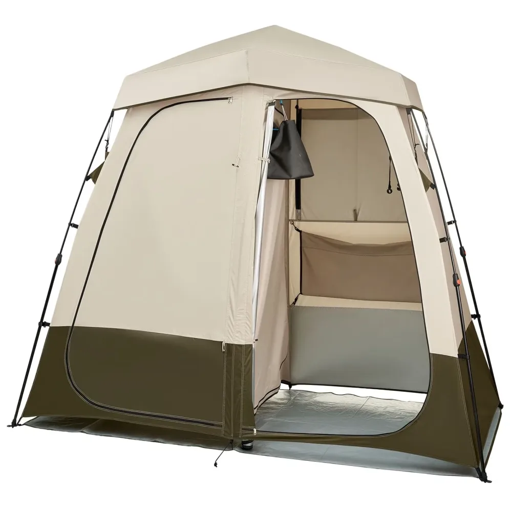 Shower Tent silver 85.83 in waterproof
