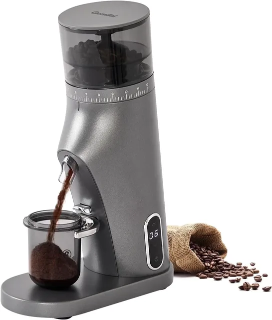 Coffee Grinder adjustable grey gray