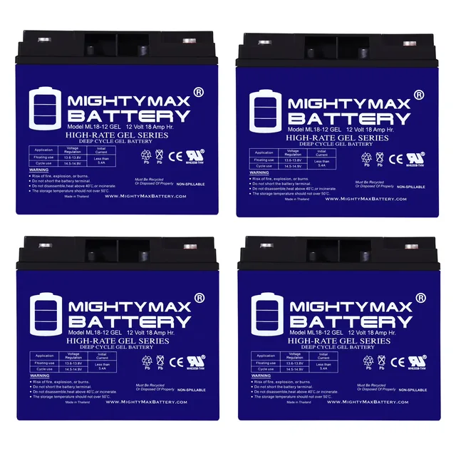 Battery 12v 4 pack 12 volt