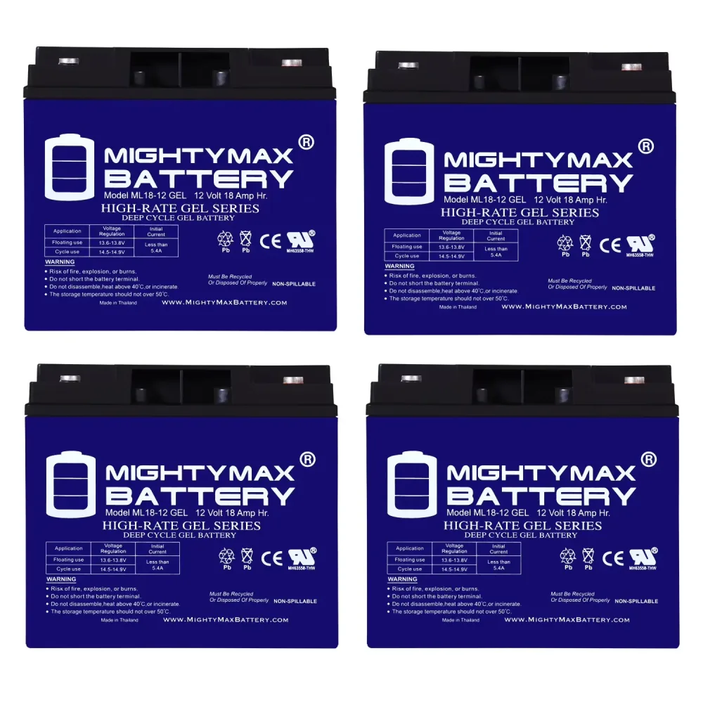 Battery 12v 4 pack 12 volt