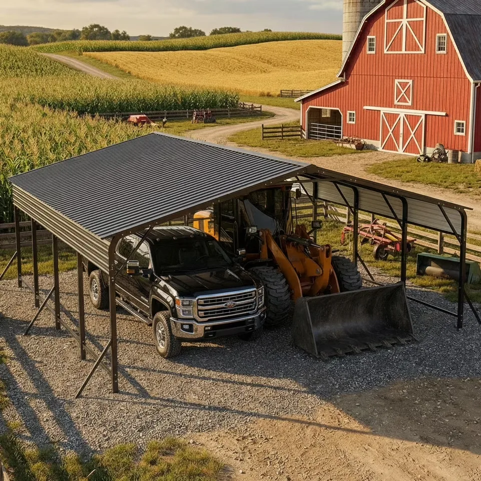 Steel Carport portable heavy-duty waterproof