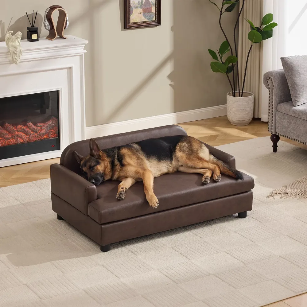 Sofa Bed 43.3" waterproof brown