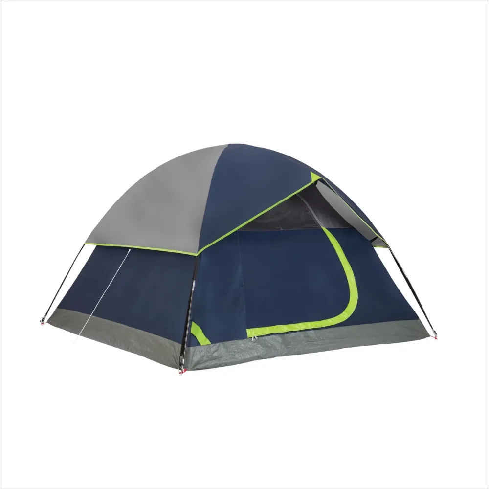Dome Tent 2 person portable blue