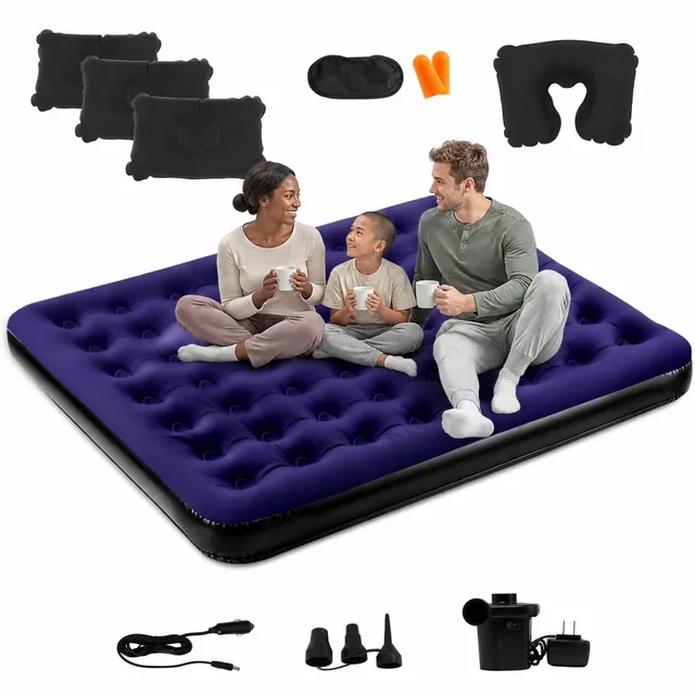 Air Bed portable blue 8.6 inches