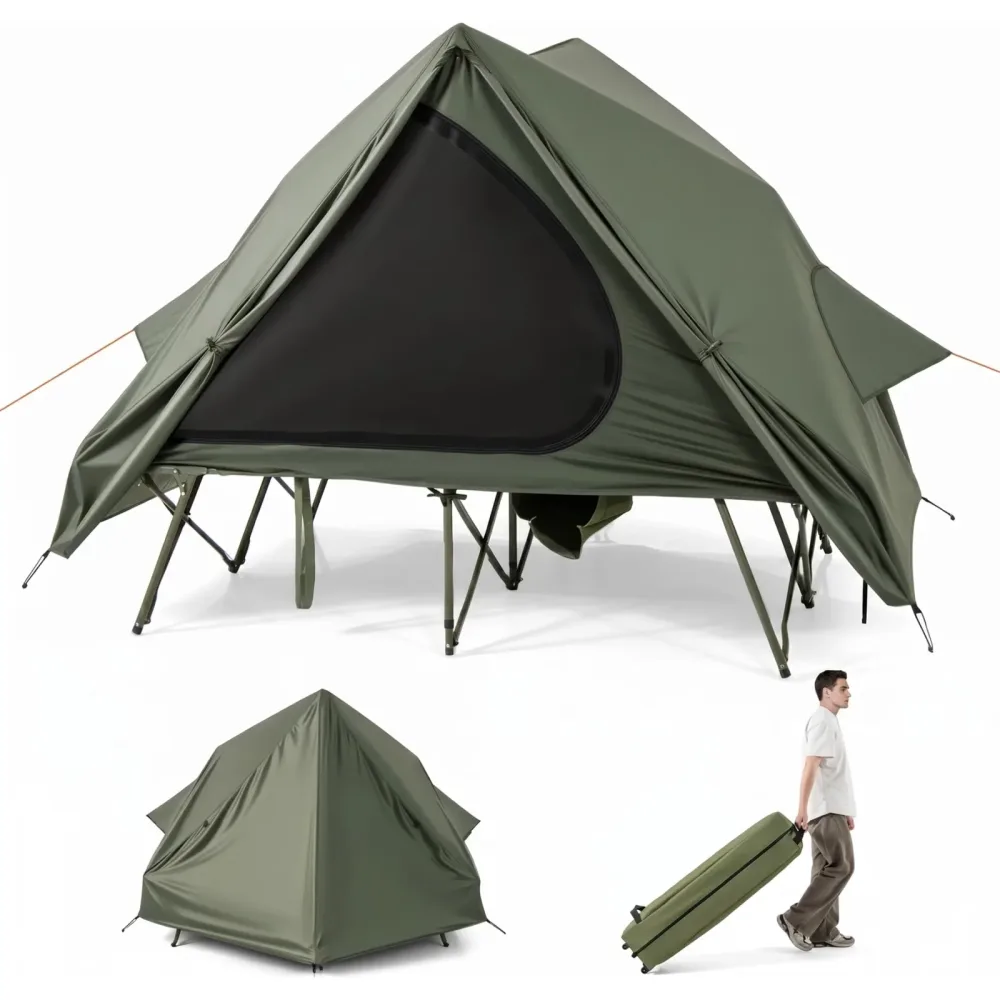 Tent foldable green waterproof