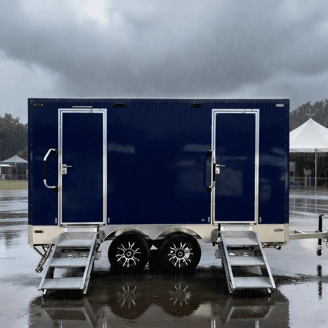 Portable foldable blue