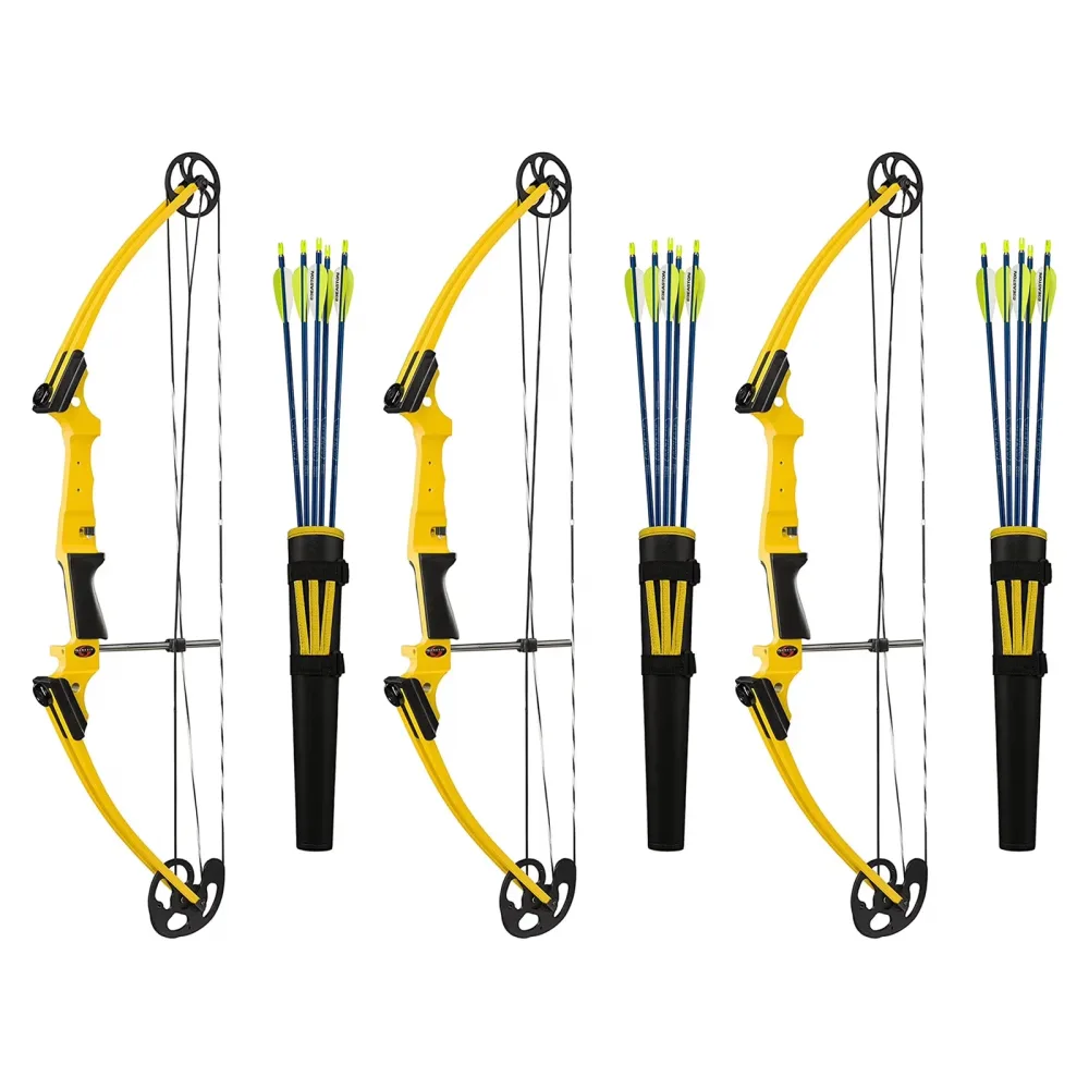 Genesis Archery 3 pack yellow 30"