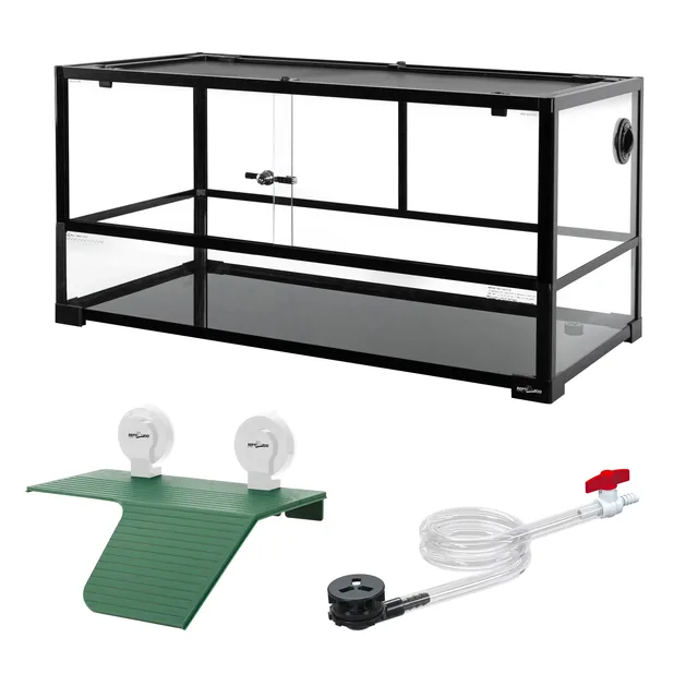 Turtle Tank 40 gallon black 7 in