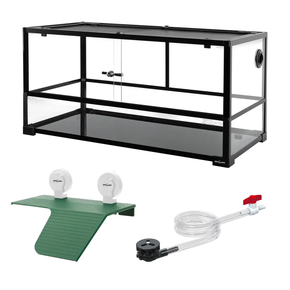 Turtle Tank 40 gallon black 7 in