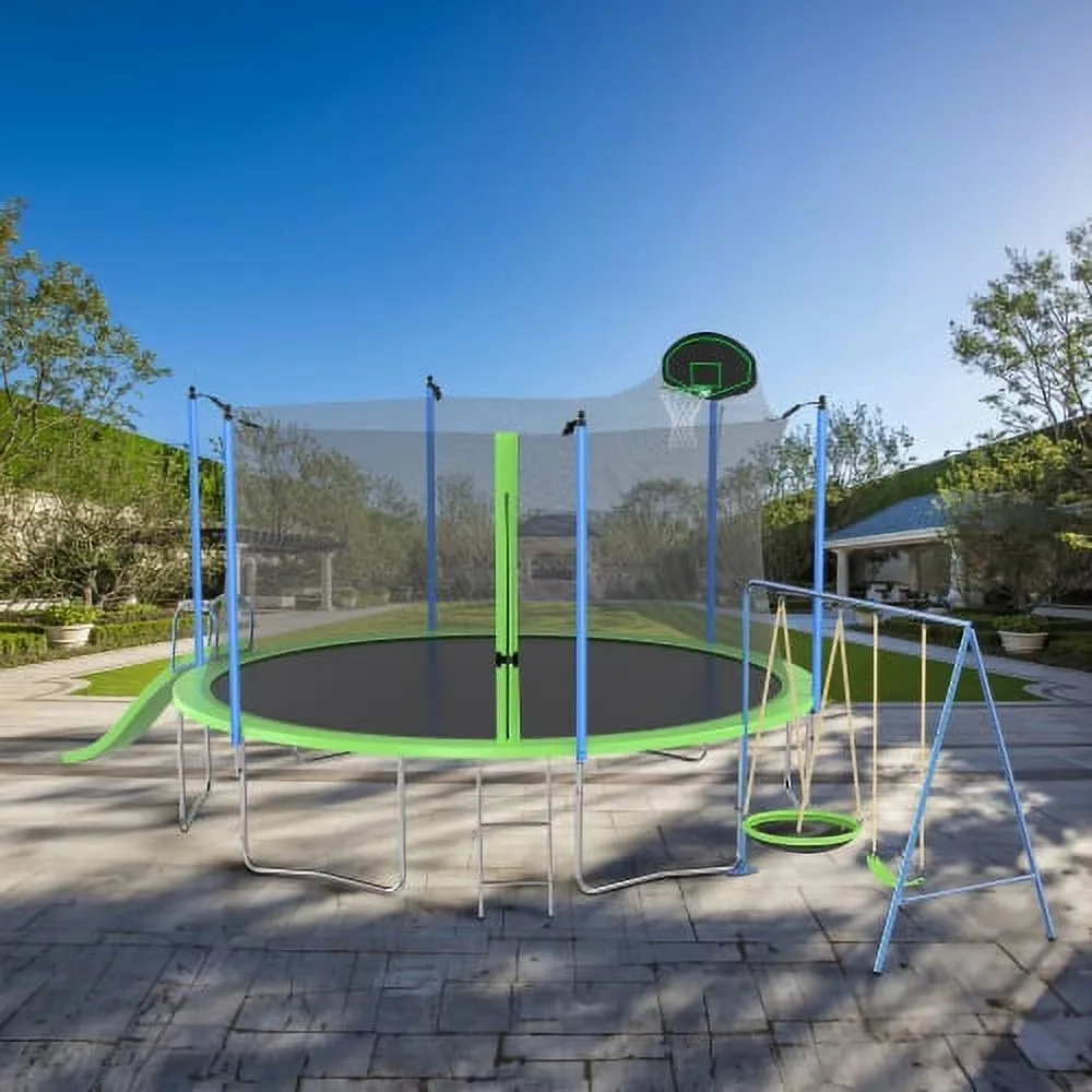 Backyard Trampoline 14ft 6 w 260 lbs