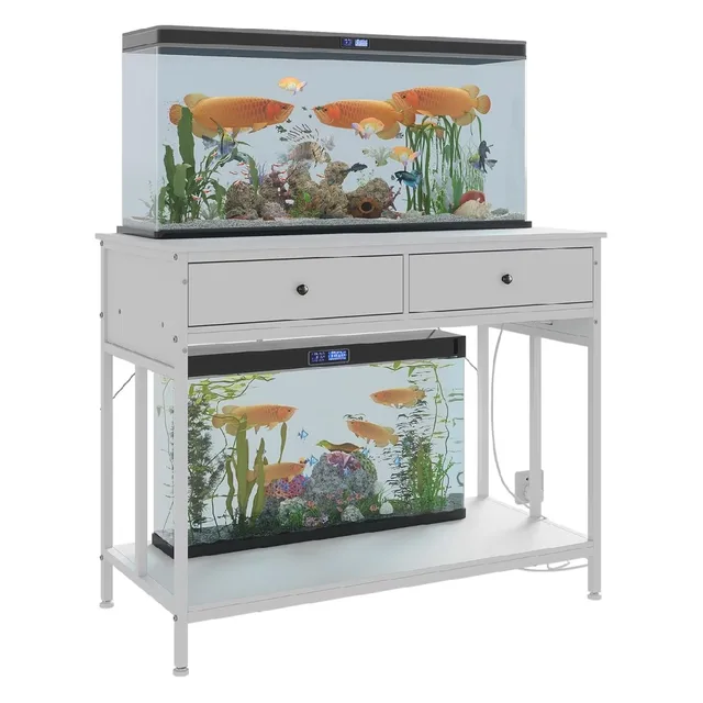 Aquarium Stand 40-50 gallon 660lbs white