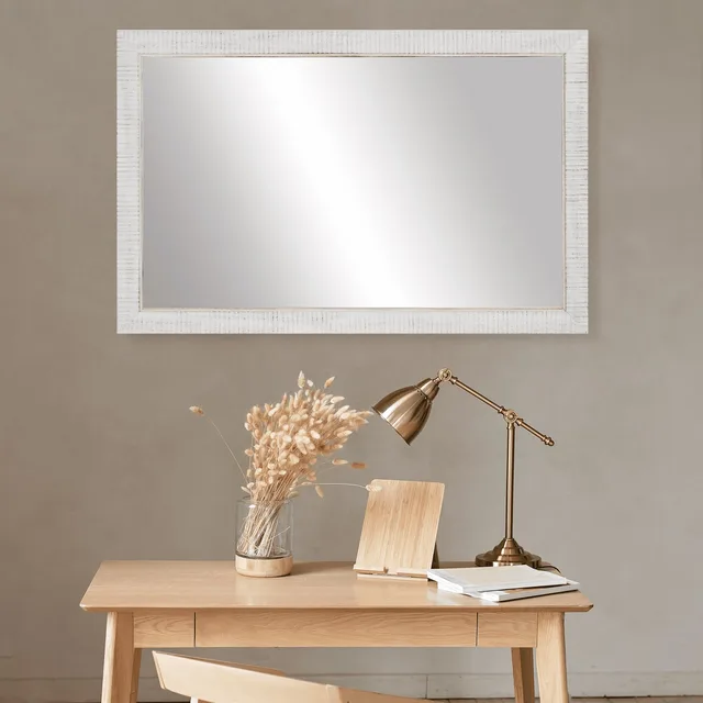 Mirror white brown 16 inches