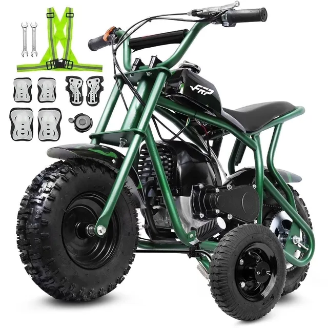 Dirt Bike red green heavy-duty