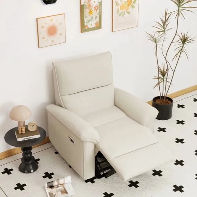 Sofa 37" beige grey