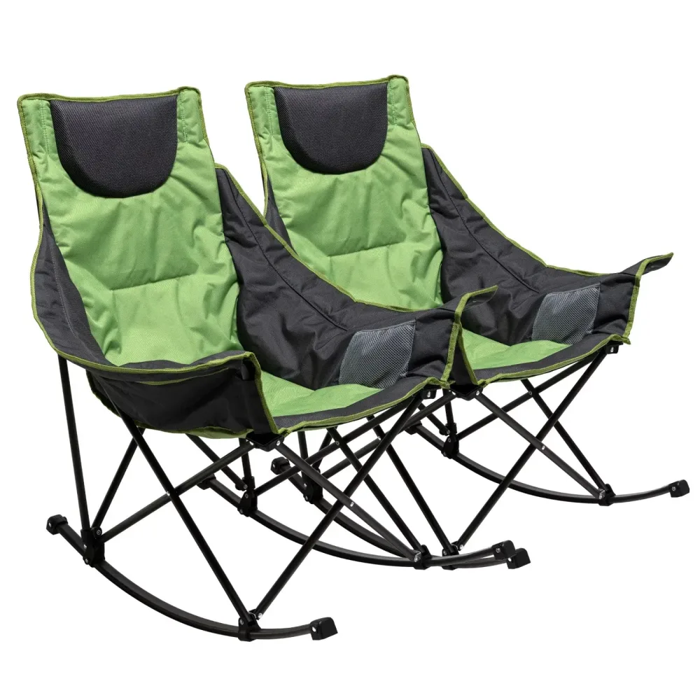 Camping Chair foldable portable blue