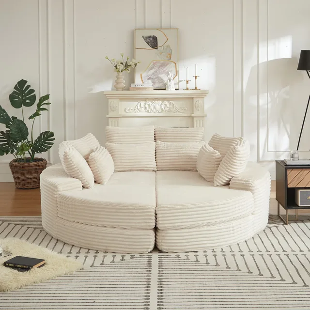 Bed black beige 78.5"