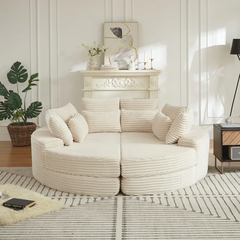 Bed black beige 78.5"