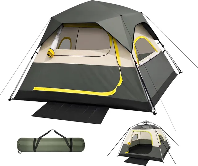 Tent 4 person windproof portable