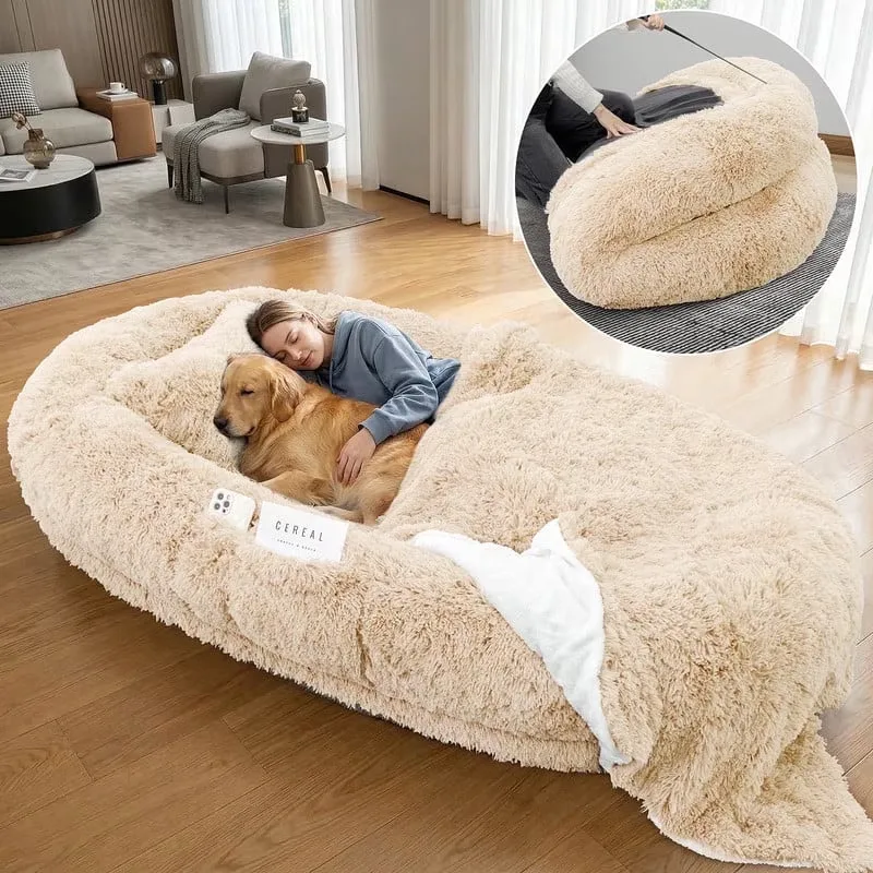 Dog Bed 12inches 10 cm beige