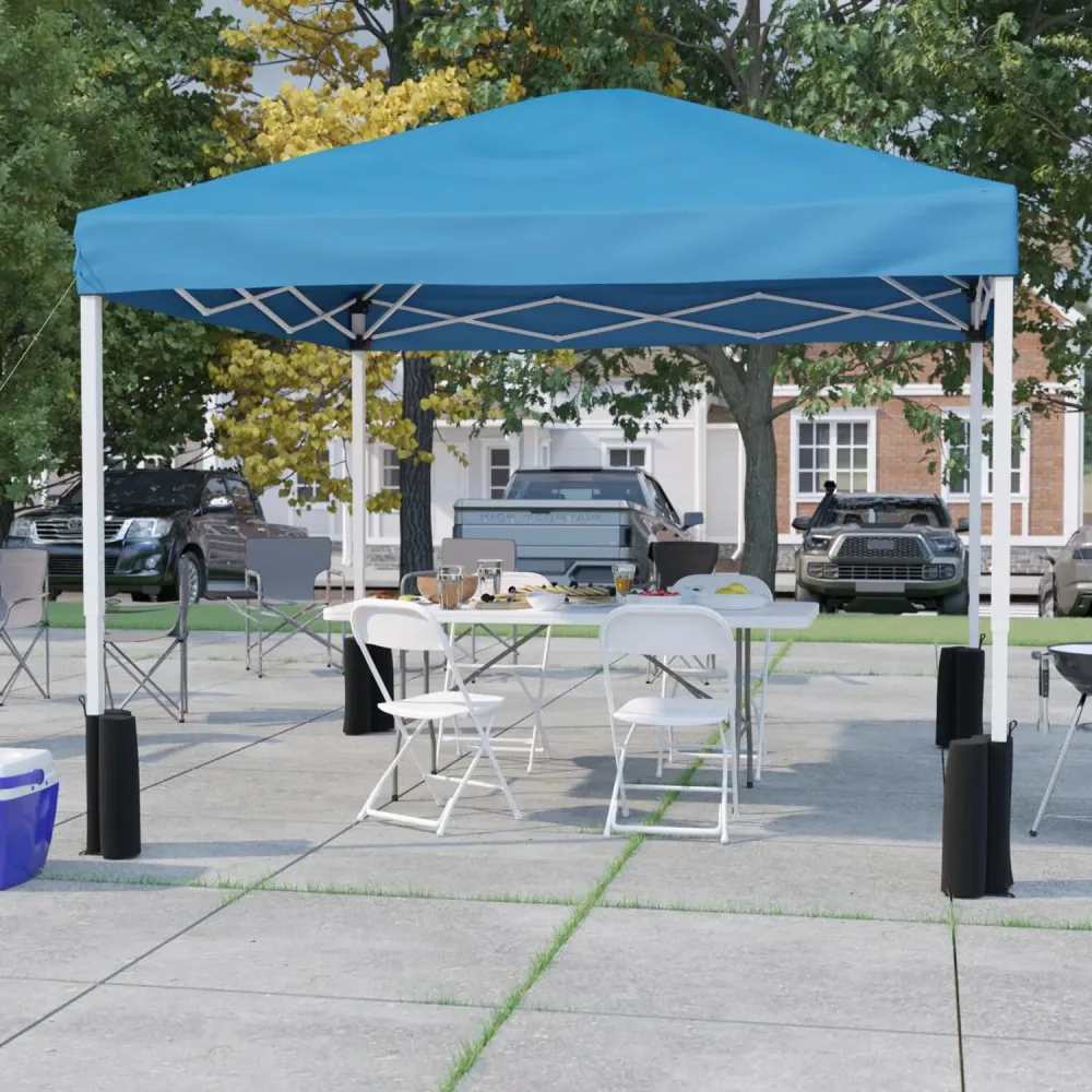 Tent 10' folding blue