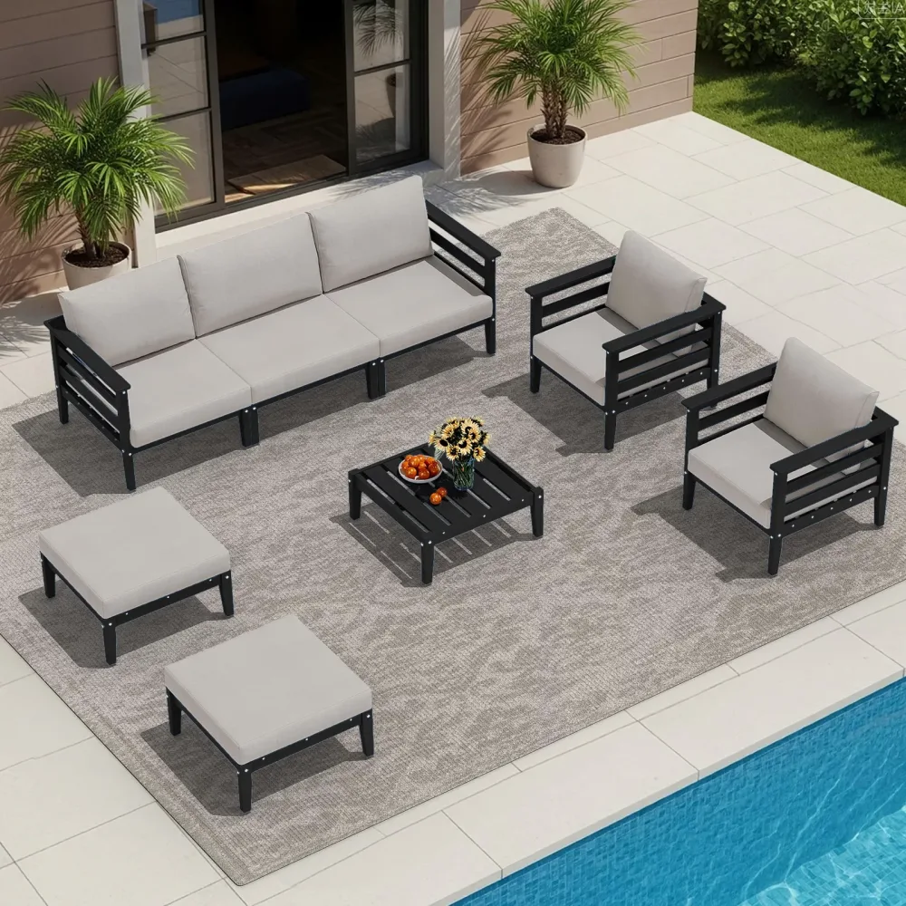 Patio Conversation black gray 3.5"