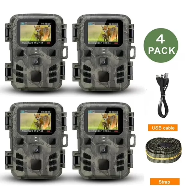 Camera 4 pack waterproof 2.0"