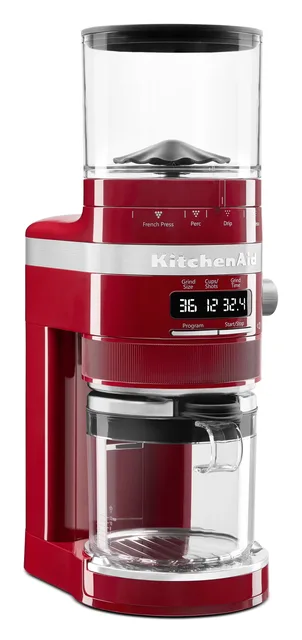 Coffee Grinder red 10 oz adjustable