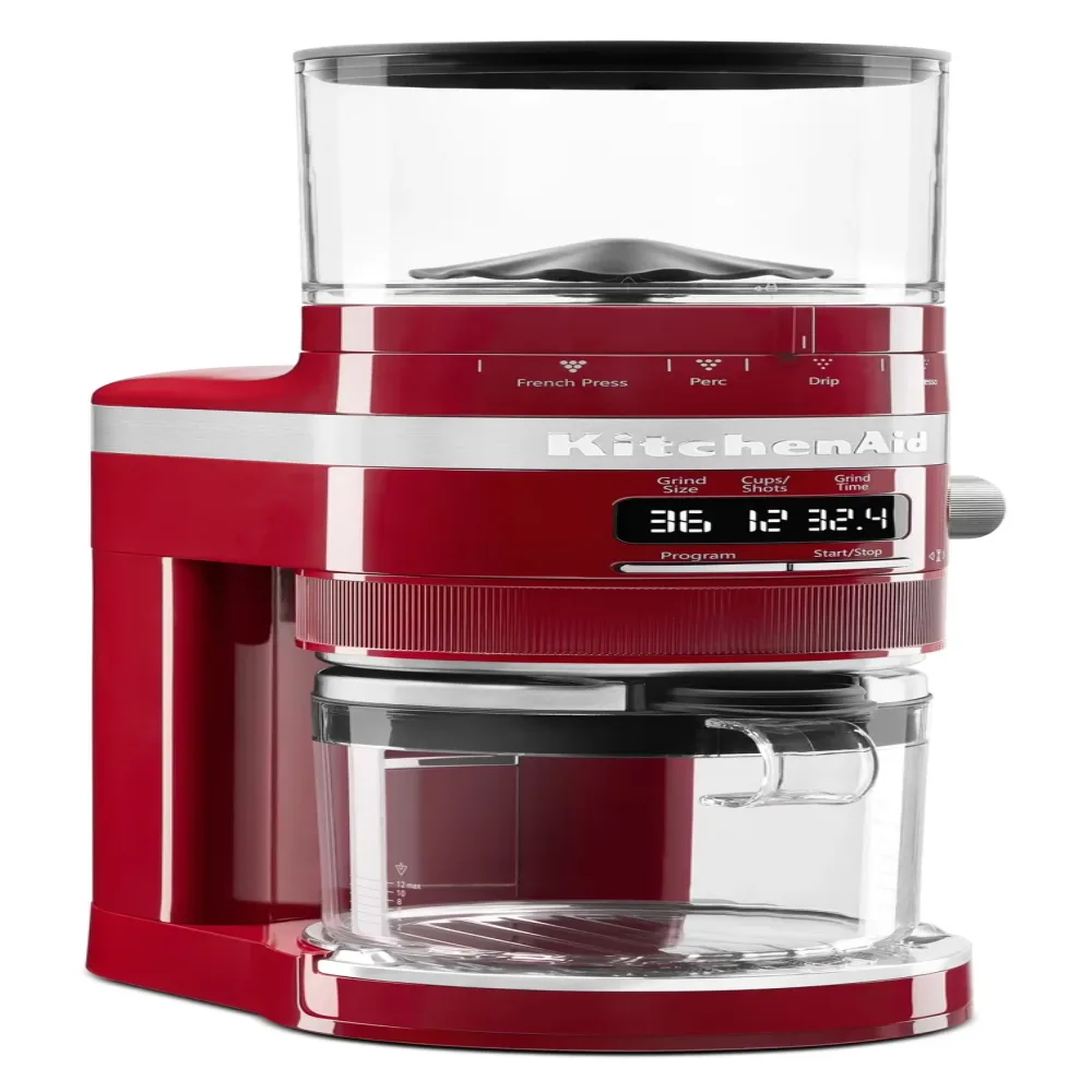 Coffee Grinder red 10 oz adjustable