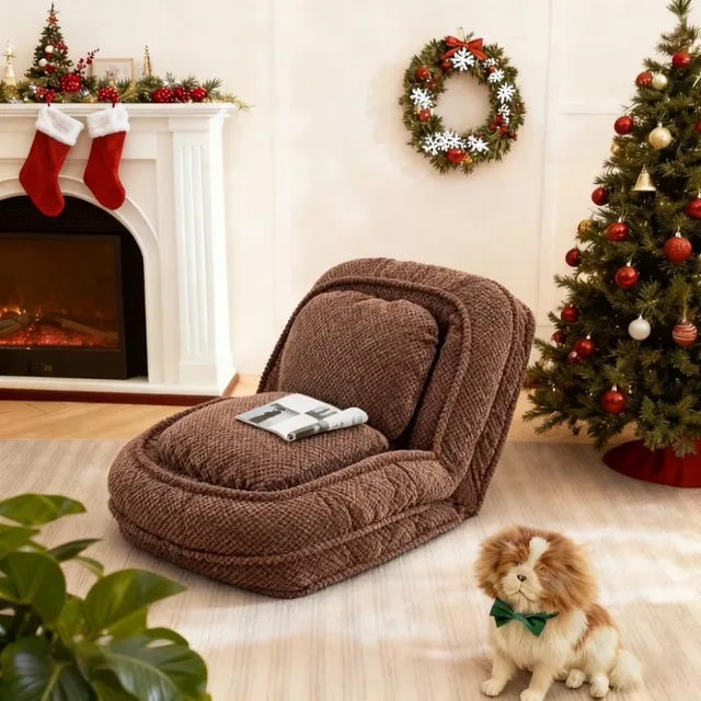 Dog Bed adjustable folding beige
